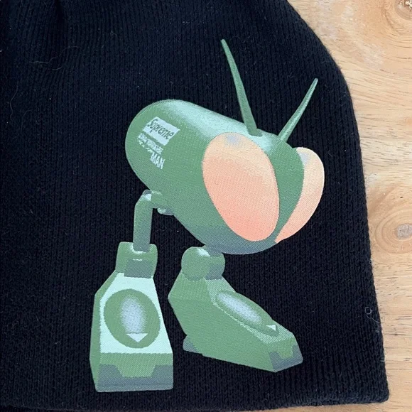 💎Supreme Junya Watanabe Black Beanie with Graphic Man💎 - Picture 4 of 7